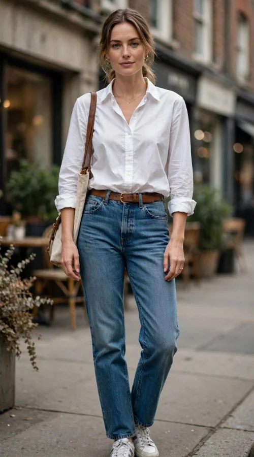 Button-Down Shirt and Denim