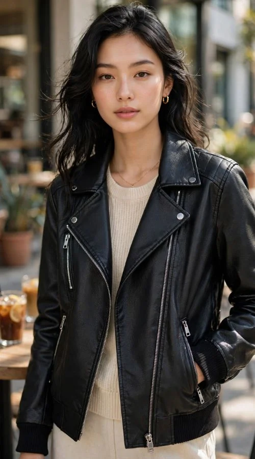 Faux Leather Jacket