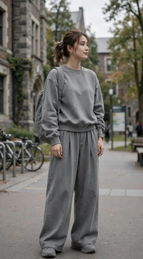 Monochromatic Gray Outfit 