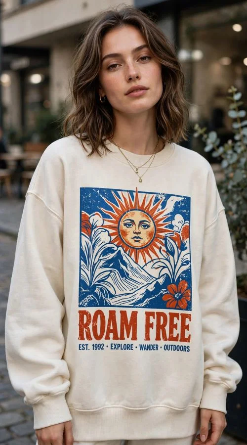 Oversized Graphic Sweatshirt