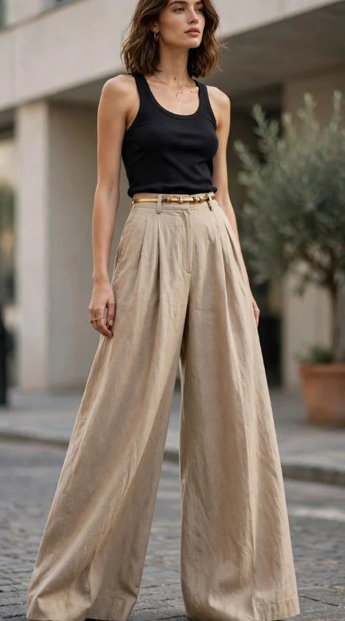 Wide-Leg Trousers